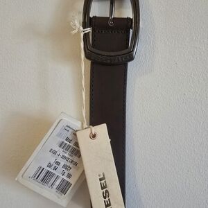 Diesel Men's Brown Leather Belt